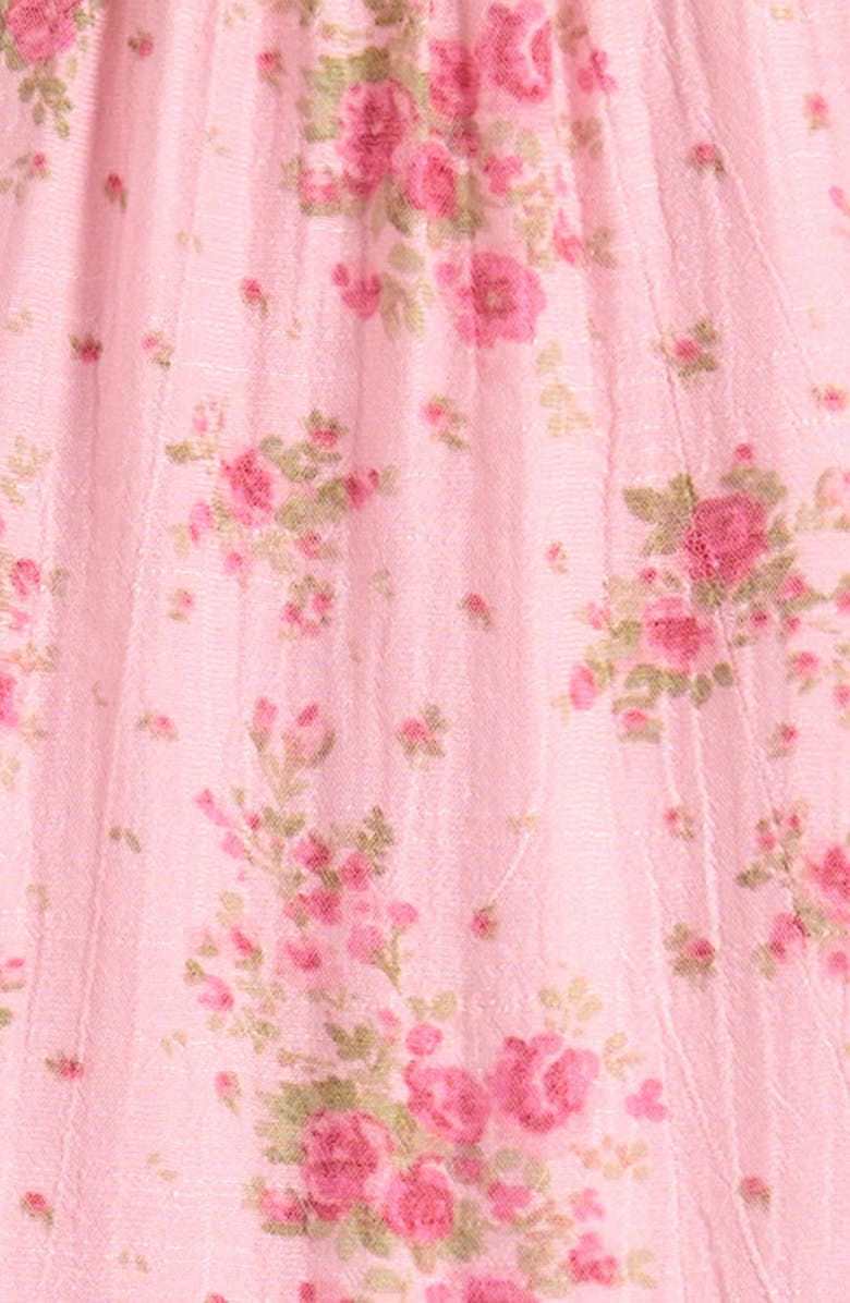 Ava & Yelly Kids' Print Tiered Dress, Alternate, color, Rose