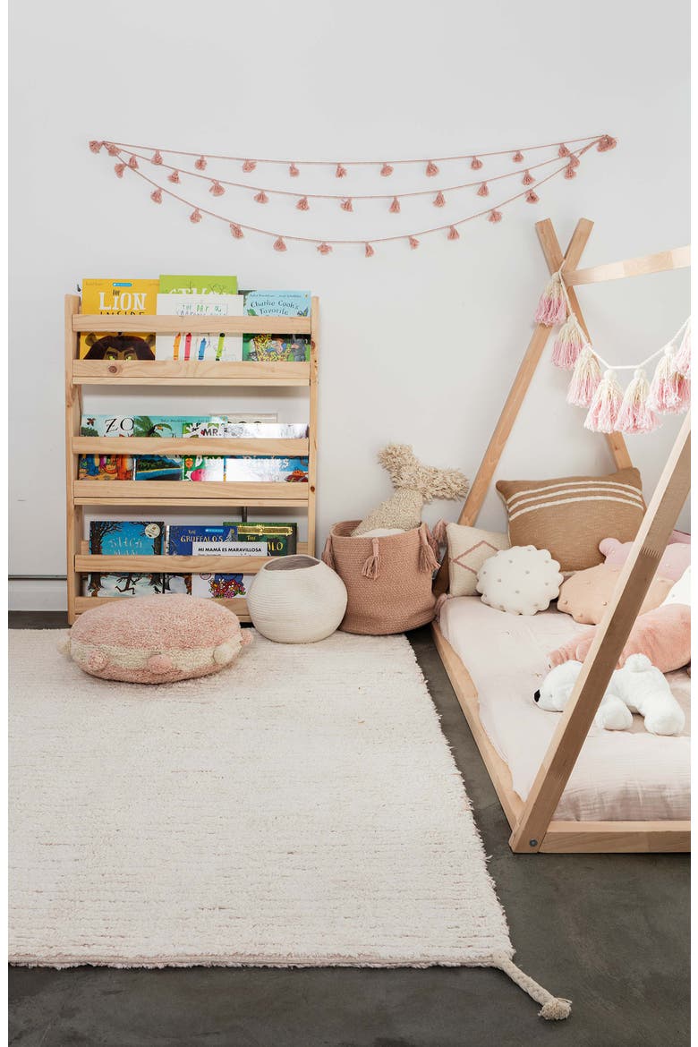 Reversible Washable Recycled Cotton Blend Rug, Alternate, color, PASTEL PINK / IVORY