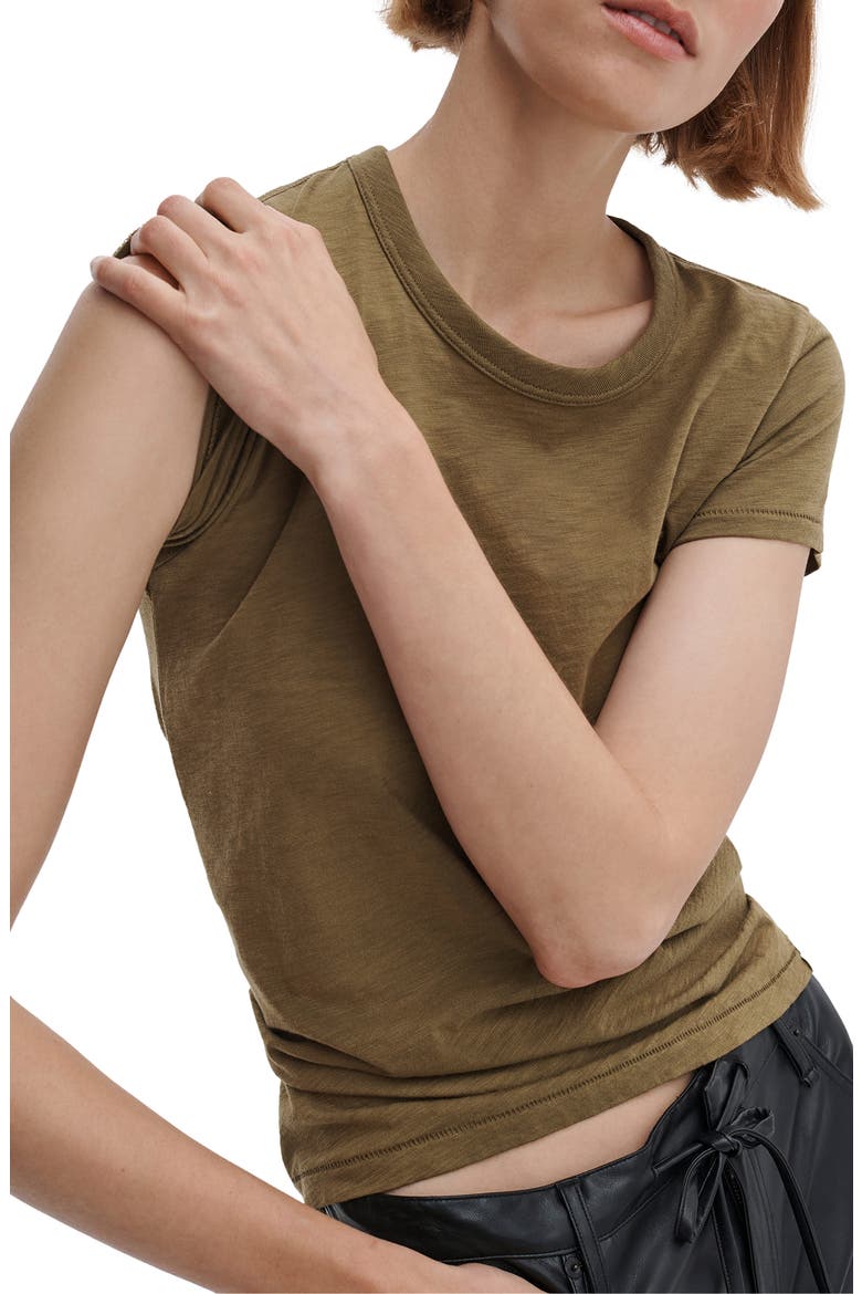 The Slub Organic Pima Cotton T-Shirt, Alternate, color, MILITARY O