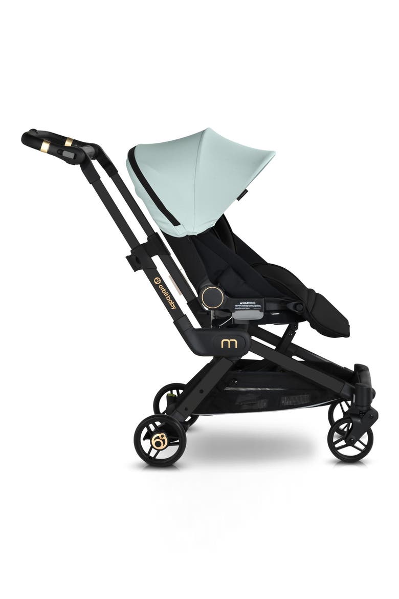 M+ Stroll & Lounge Bassinet & Stroller Travel System, Alternate, color, SURF/ BLACK L/ NAVY