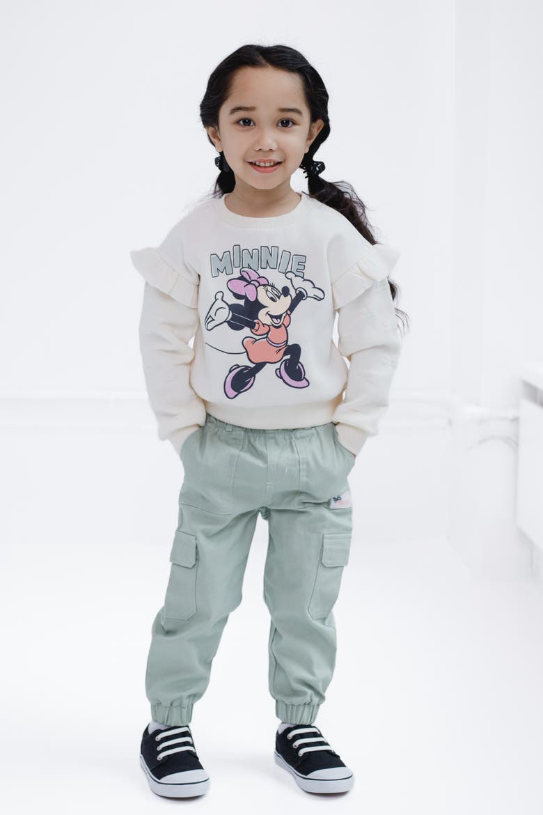 Minnie Mouse Fleece Sweatshirt and Pants Set, Alternate, color, Minnie Tusk Aqua
