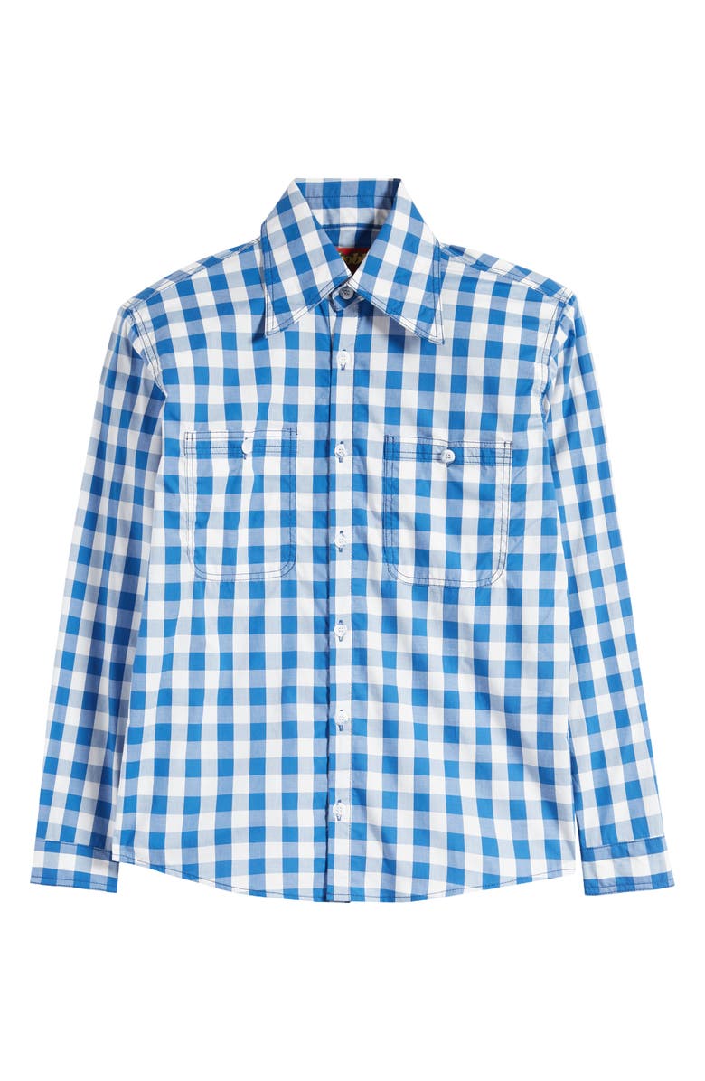 AGBOBLY Gingham Cotton Button-Up Shirt, Main, color, 