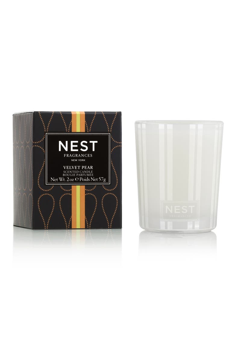 Velvet Pear Scented Candle, Alternate, color, NO COLOR