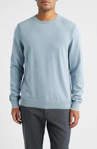 Grassi Crewneck Cotton & Cashmere Sweater