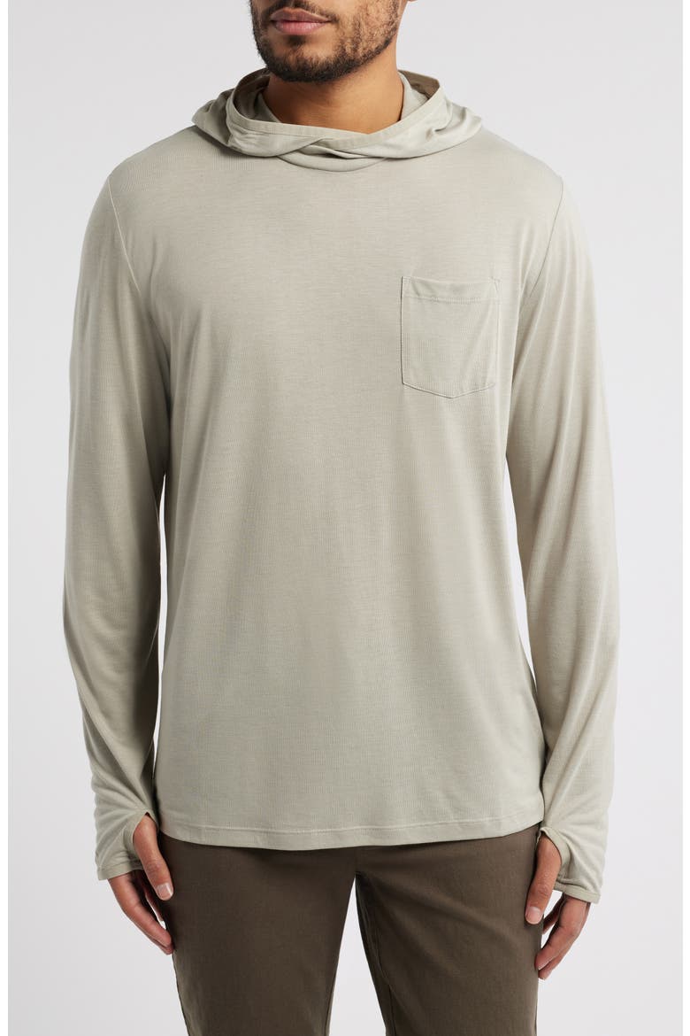 Camouflage Lightweight UPF 20+ Hoodie, Main, color, SANDSTONE