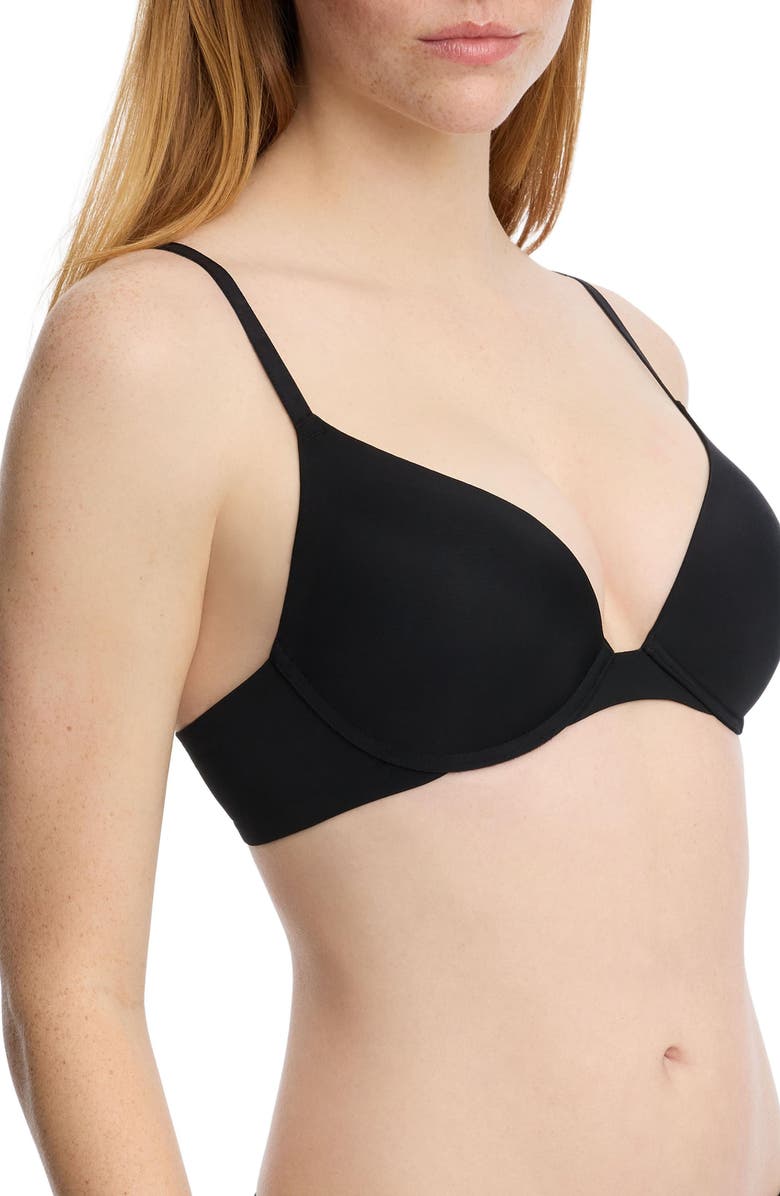 Skarlett Blue Breathless Convertible Push-Up T-Shirt Bra, Alternate, color, Black