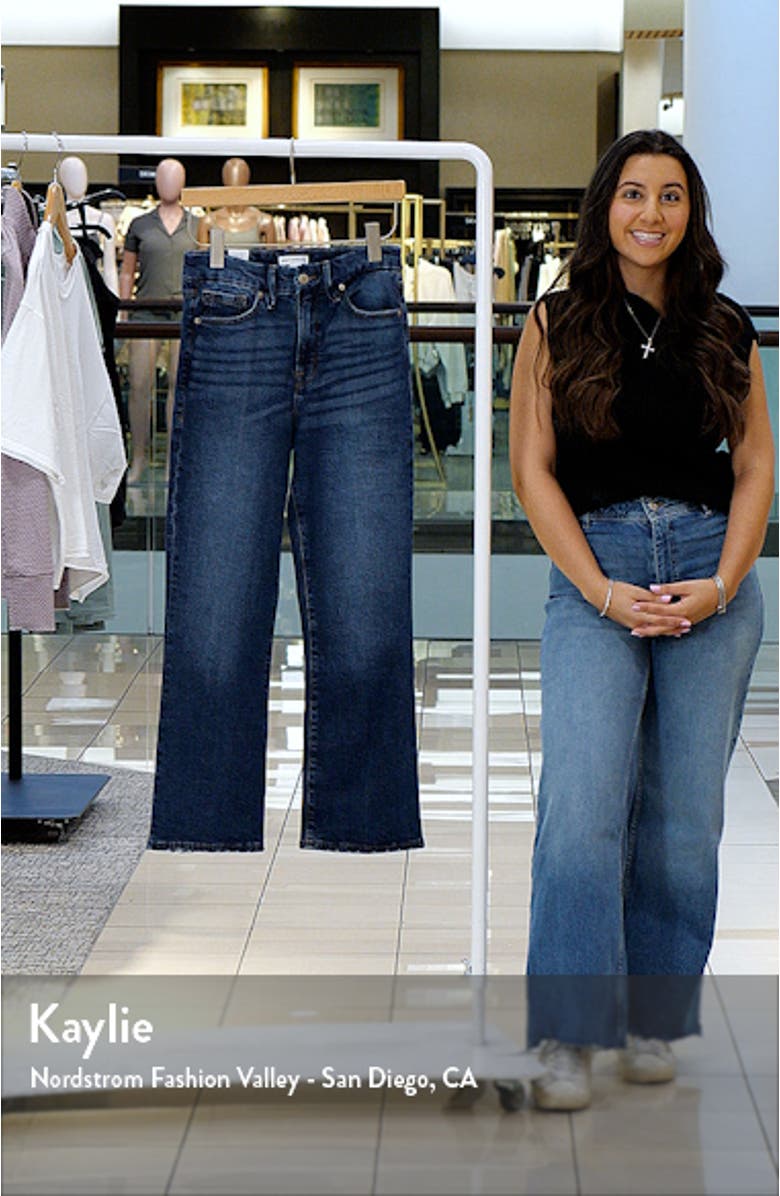 Good Legs Distressed Crop Flare Jeans, sales video thumbnail