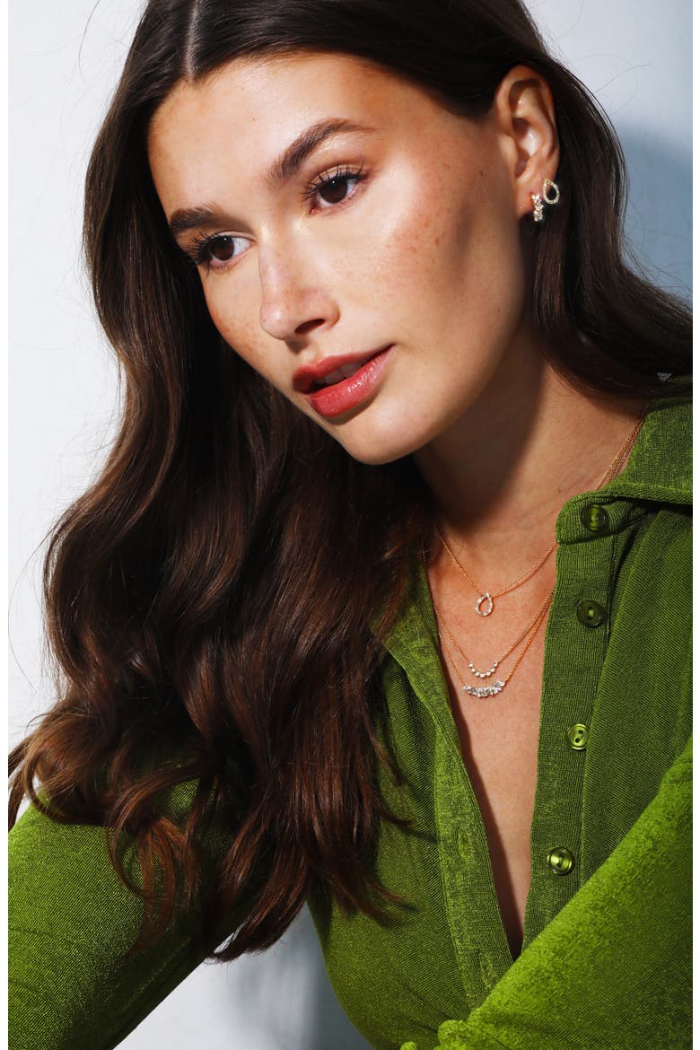 Getty Open Diamond Pendant Necklace (Nordstrom Exclusive), Alternate, color, YELLOW GOLD