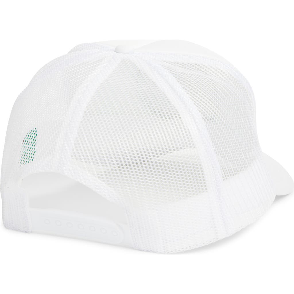 Friday Feelin ' Let's Dink Patch Trucker Hat In White