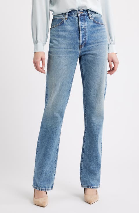 The Vertical High Waist Relaxed Straight Leg Jeans