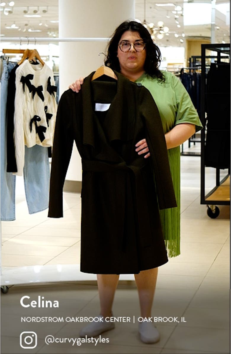 Volcano Belted Pressed Wool Coat, sales video thumbnail