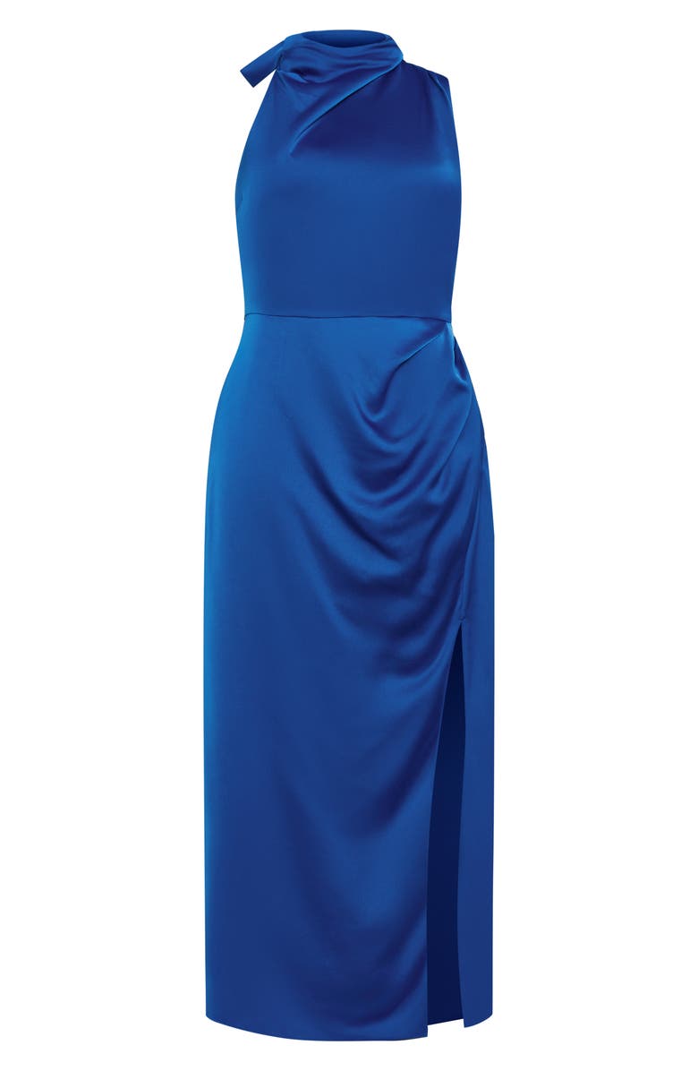 City Chic Modern Love Pleated Sleeveless Maxi Dress, Alternate, color, Blue