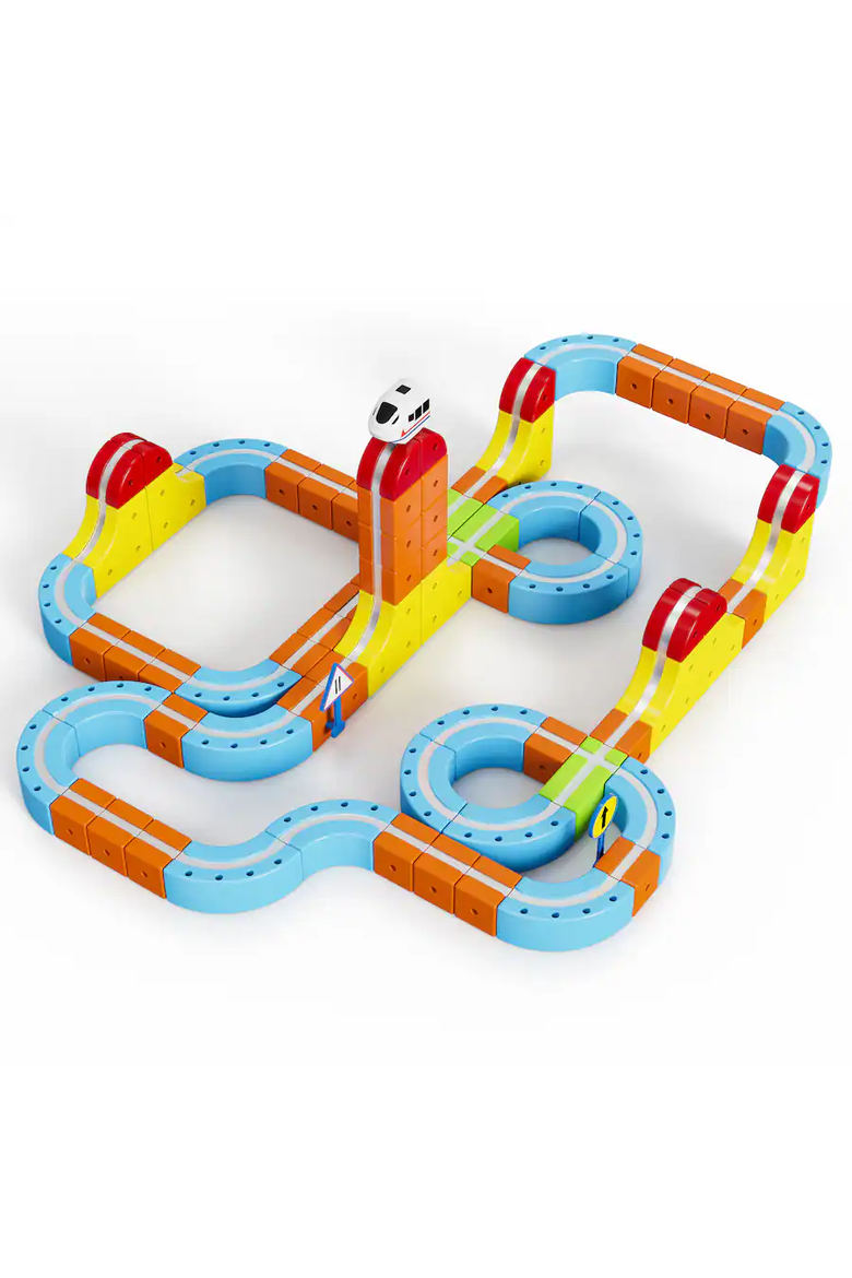 Magnetic Train Set, Alternate, color, MultiColor
