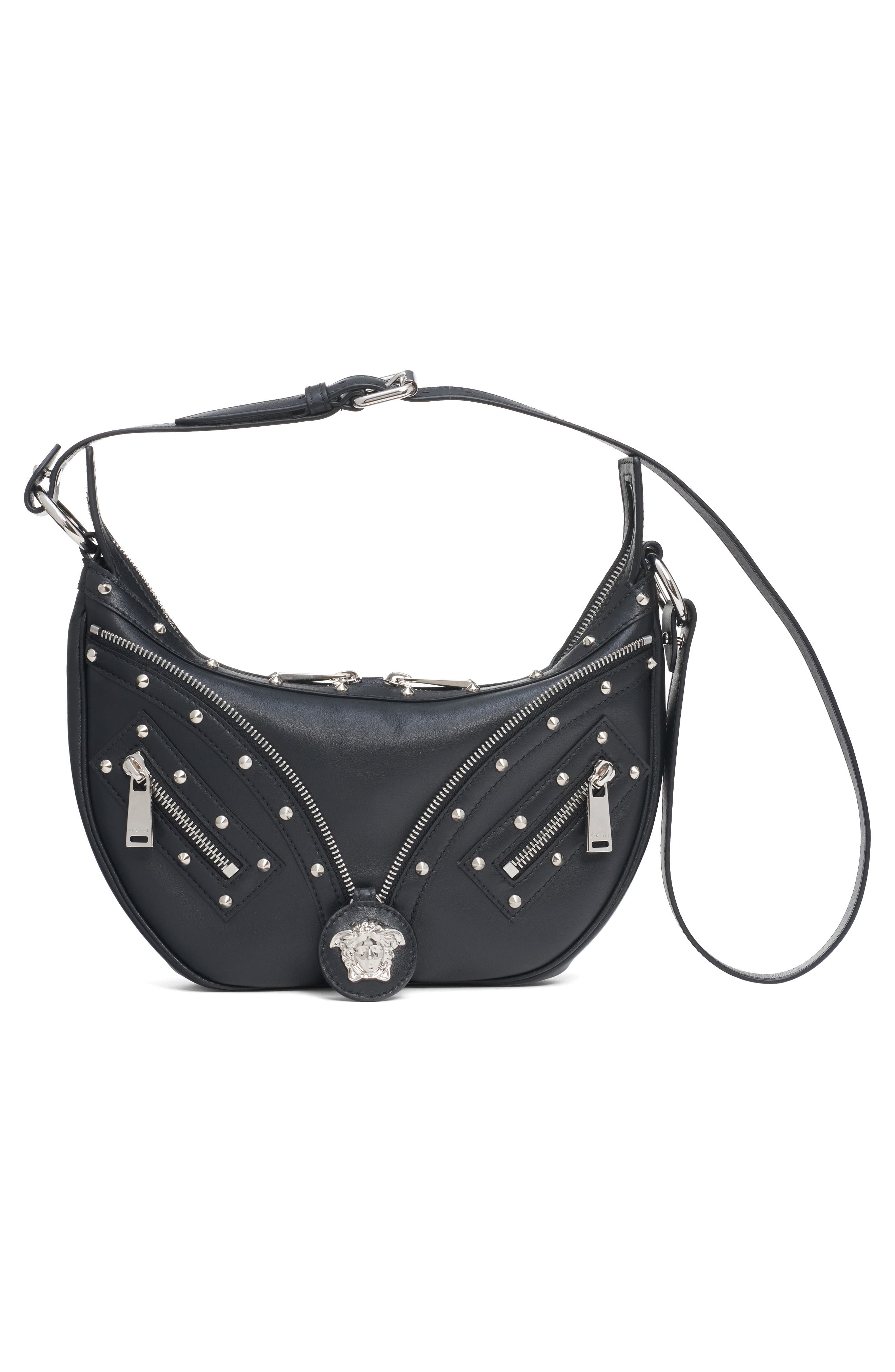 Versace Small La Medusa Archive Hobo Bag, Alternate, color, 