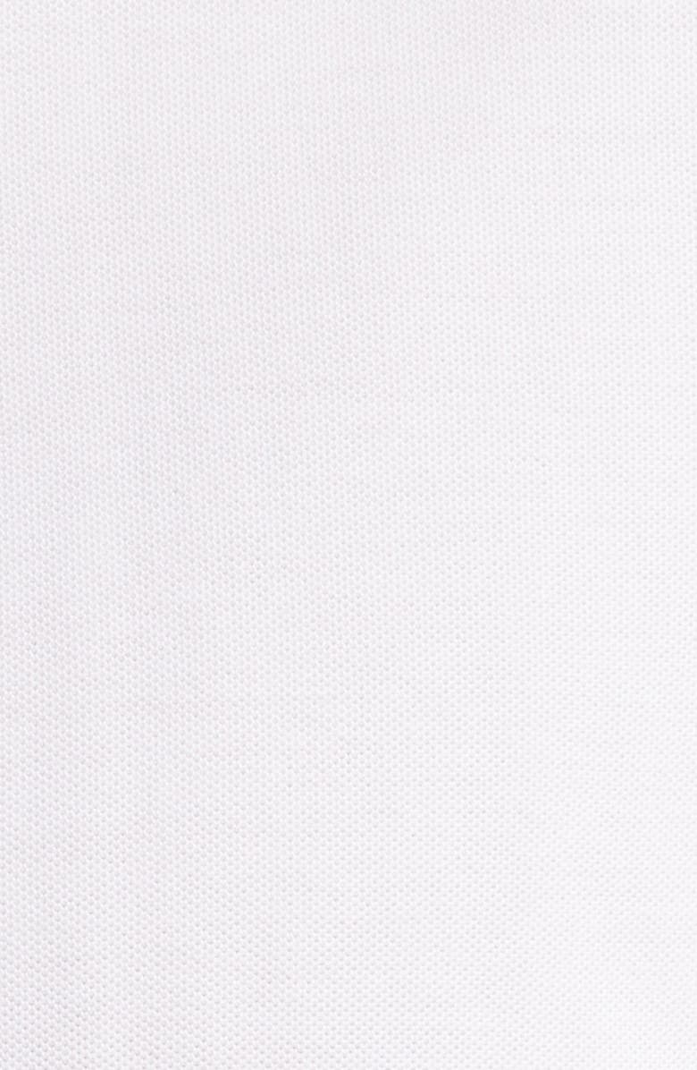 BOSS Hank Slim Fit Solid Performance Cotton Piqué Dress Shirt, Alternate, color, White