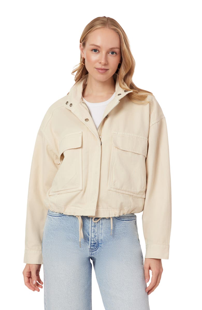 Scotch & Soda Cropped Utility Jacket, Alternate, color, White Cap Grey