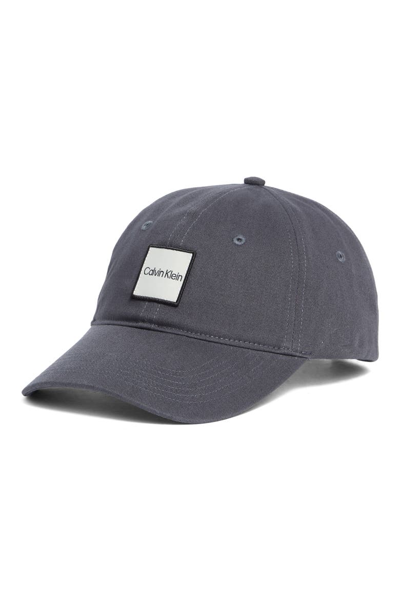 Square Patch Baseball Cap, Main, color, INDIA INK