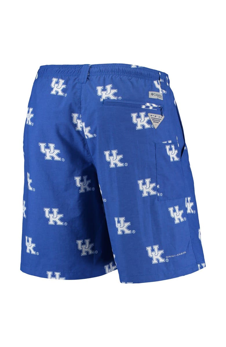 Columbia Men's Columbia PFG Royal Kentucky Wildcats Backcast II 8" Omni-Shade Hybrid Shorts, Alternate, color, Royal