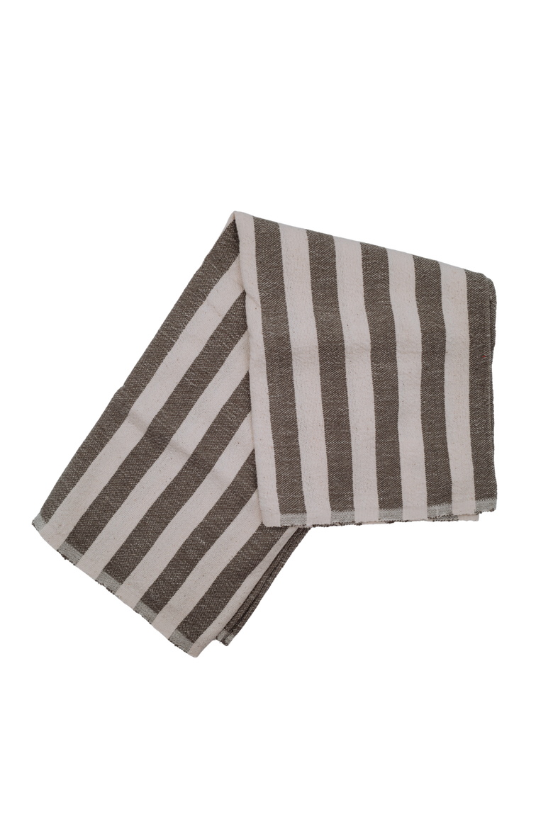 Stripe Towel, Main, color, Gray