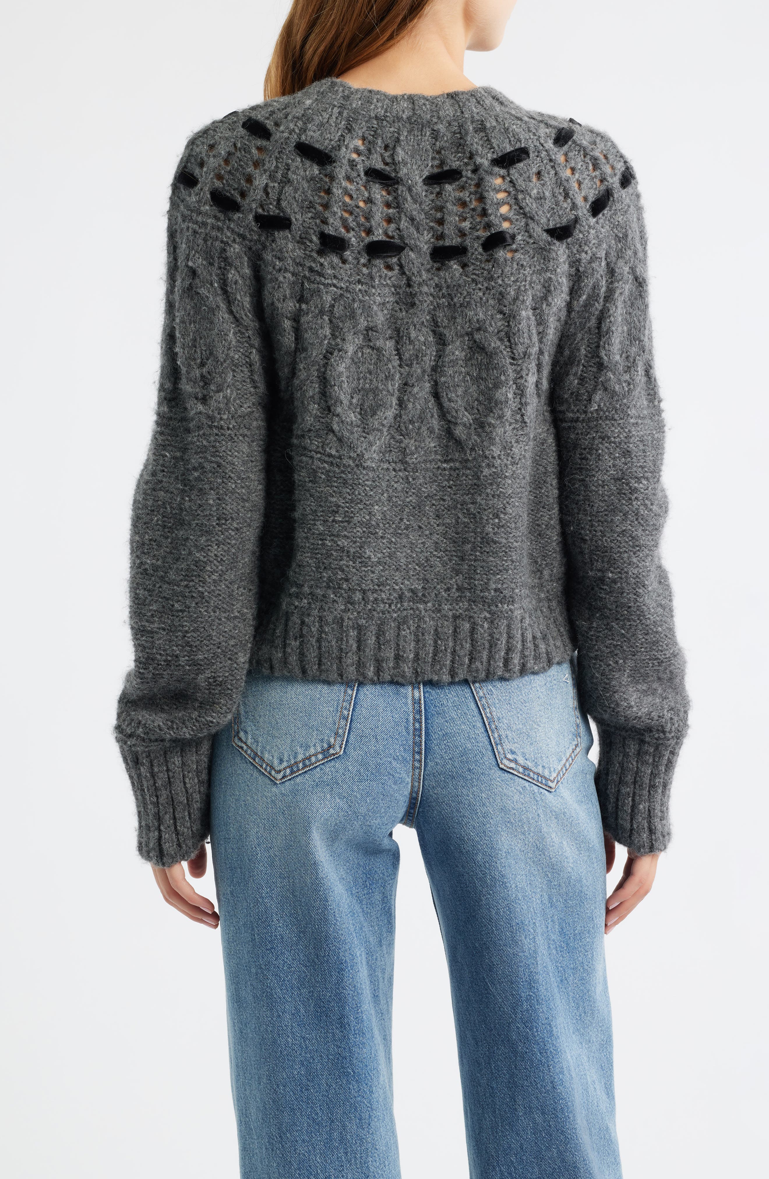 Clementian Alpaca & Wool Blend Cardigan - image 2