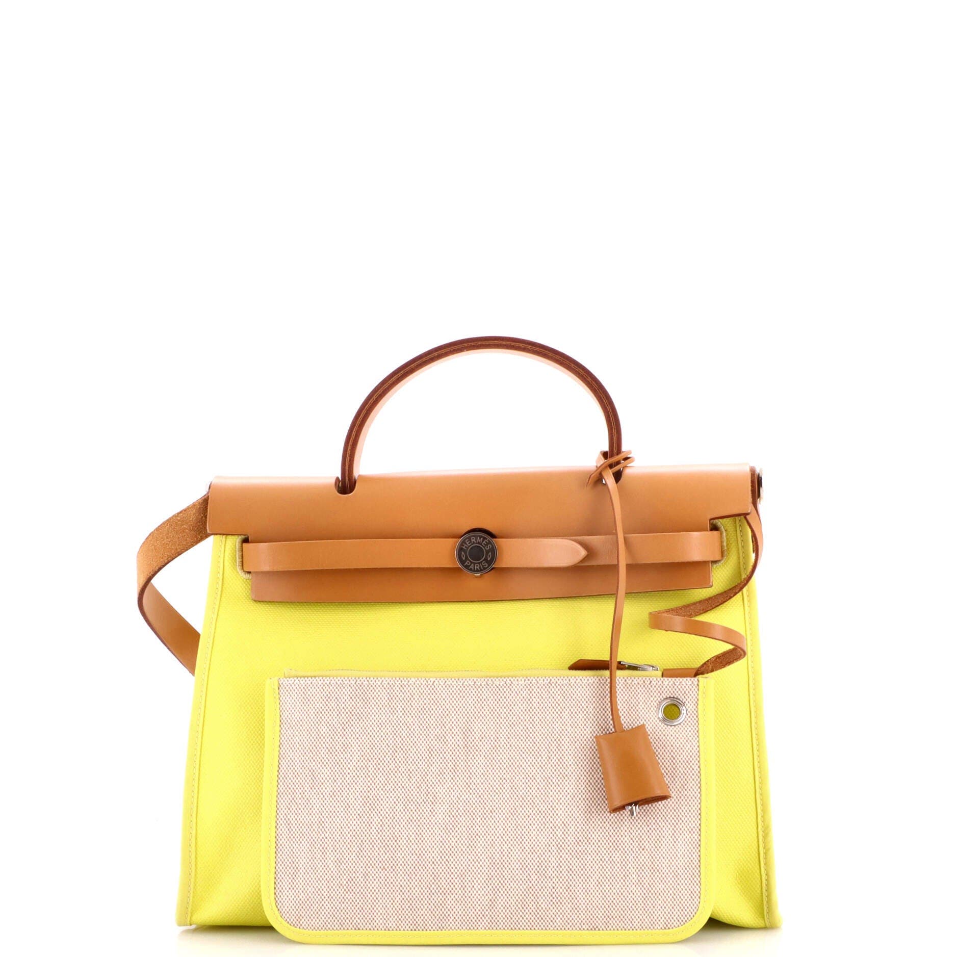 Herbag Zip Berline Vache Canvas and Leather 31, Alternate, color, Lime