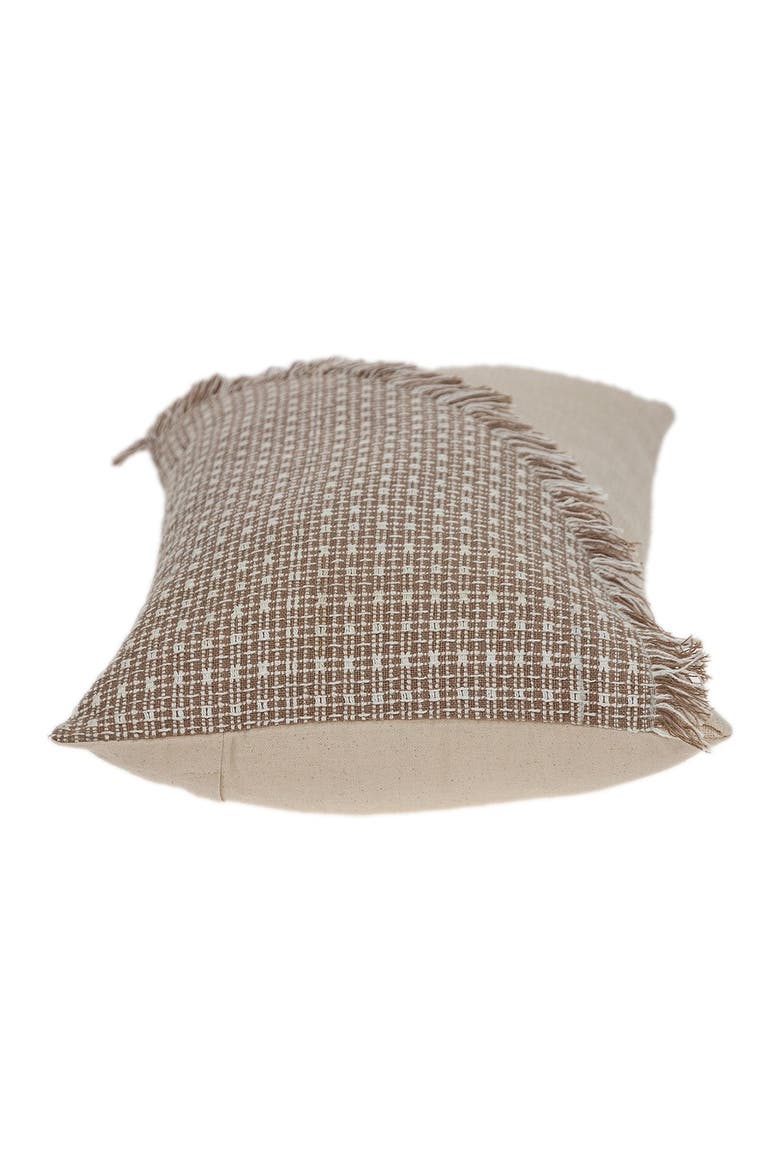 Nirvana Transitional Beige Throw Pillow, Alternate, color, BEIGE