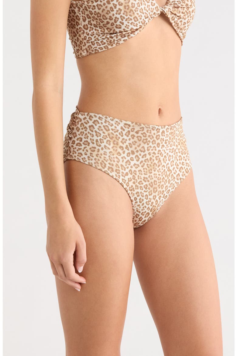 Dina Leopard Bikini Bottoms, Alternate, color, LIGHT LEOPARD