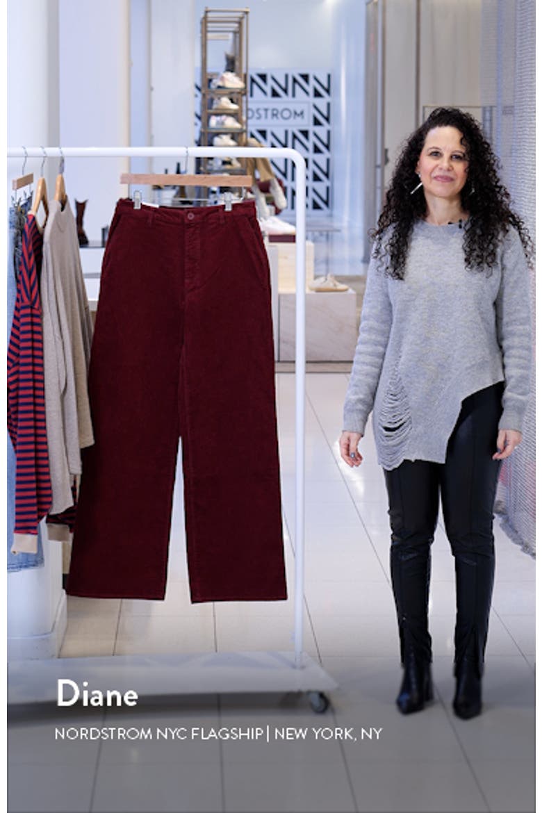 Victory High Waist Wide Leg Cotton Pants video