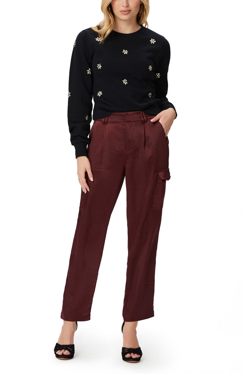 PAIGE Ordenna Embellished Cotton Sweatshirt, Alternate, color,