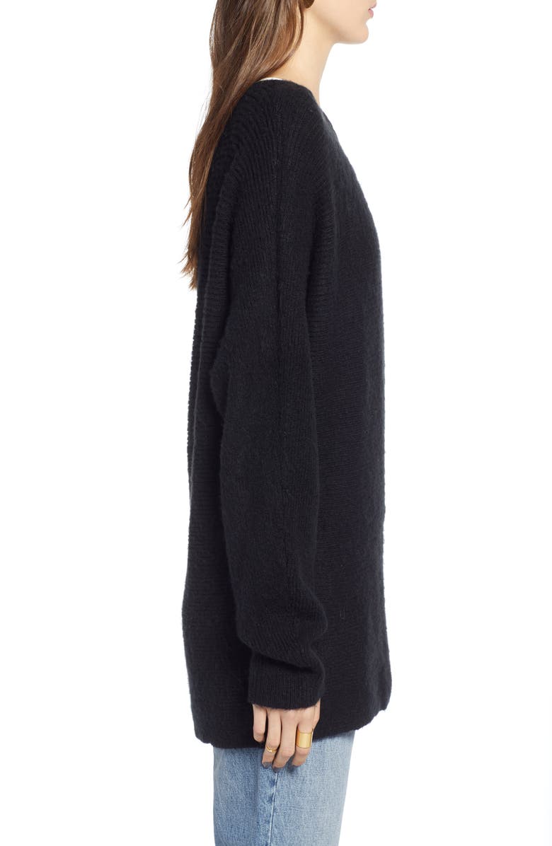 Treasure & Bond One-Shoulder Ribbed Sweater, Alternate, color, 