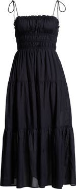 Elan Smocked Cover-Up Midi Dress