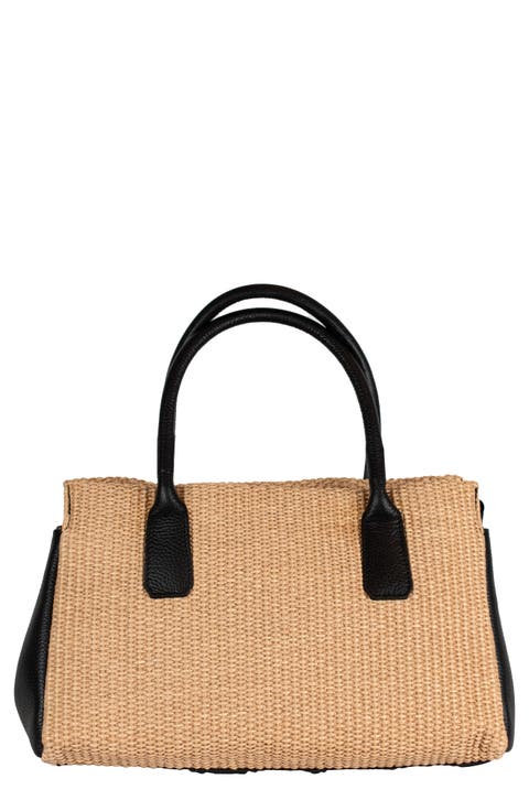 Lyra Raffia Tote Bag