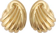 Panacea Ridged Twist Stud Earrings