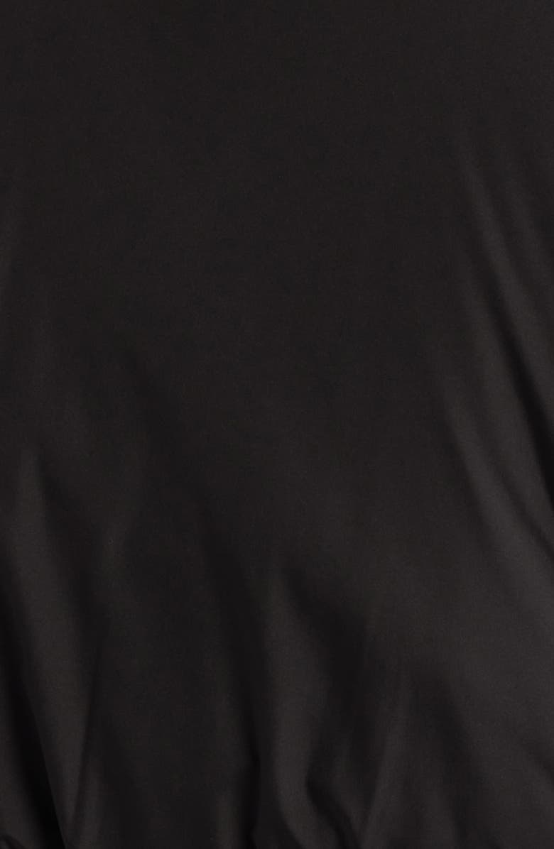 BDG Urban Outfitters Shrunken Mixed Media Jacket, Alternate, color, Black