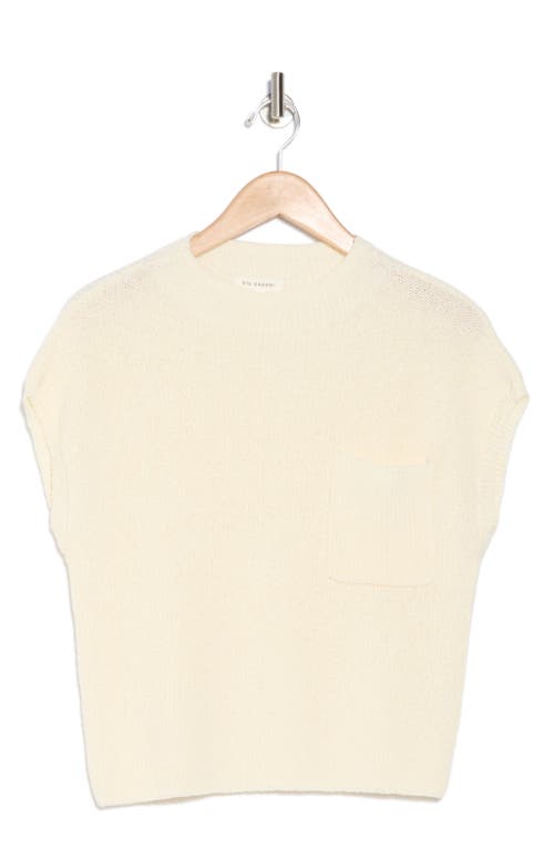BLU PEPPER BLU PEPPER MOCK NECK CAP SLEEVE RIBBED SWEATER