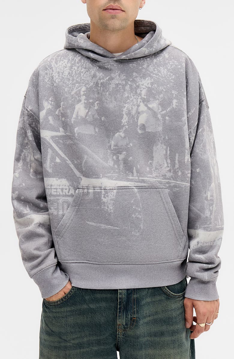 BDG Urban Outfitters Photographic Print Graphic Hoodie, Main, color, Grey