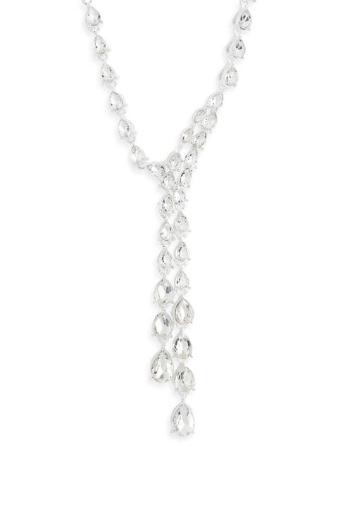 Pear Cut Cubic Zirconia Y-Necklace