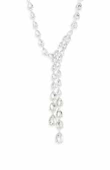 Pear Cut Cubic Zirconia Y-Necklace