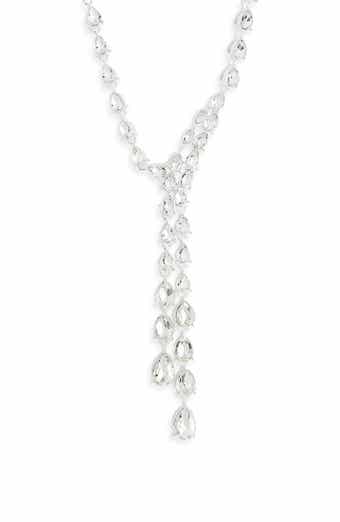 Pear Cut Cubic Zirconia Y-Necklace