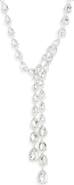 NORDSTROM RACK Pear Cut Cubic Zirconia Y-Necklace