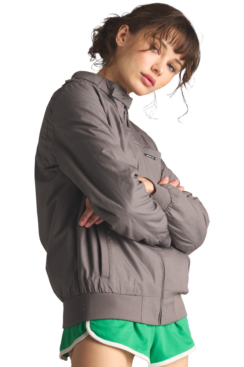 Classic Iconic Racer Jacket, Alternate, color, Grey