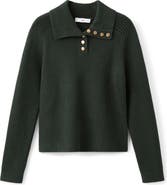 MANGO Ribbed Polo Sweater