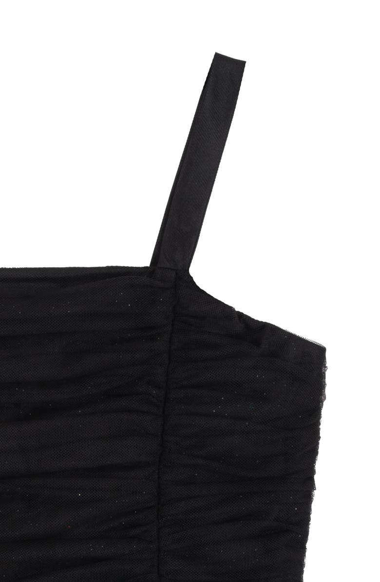 Rare Editions Kids' Butterfly 3D Mesh Party Dress, Alternate, color, Black