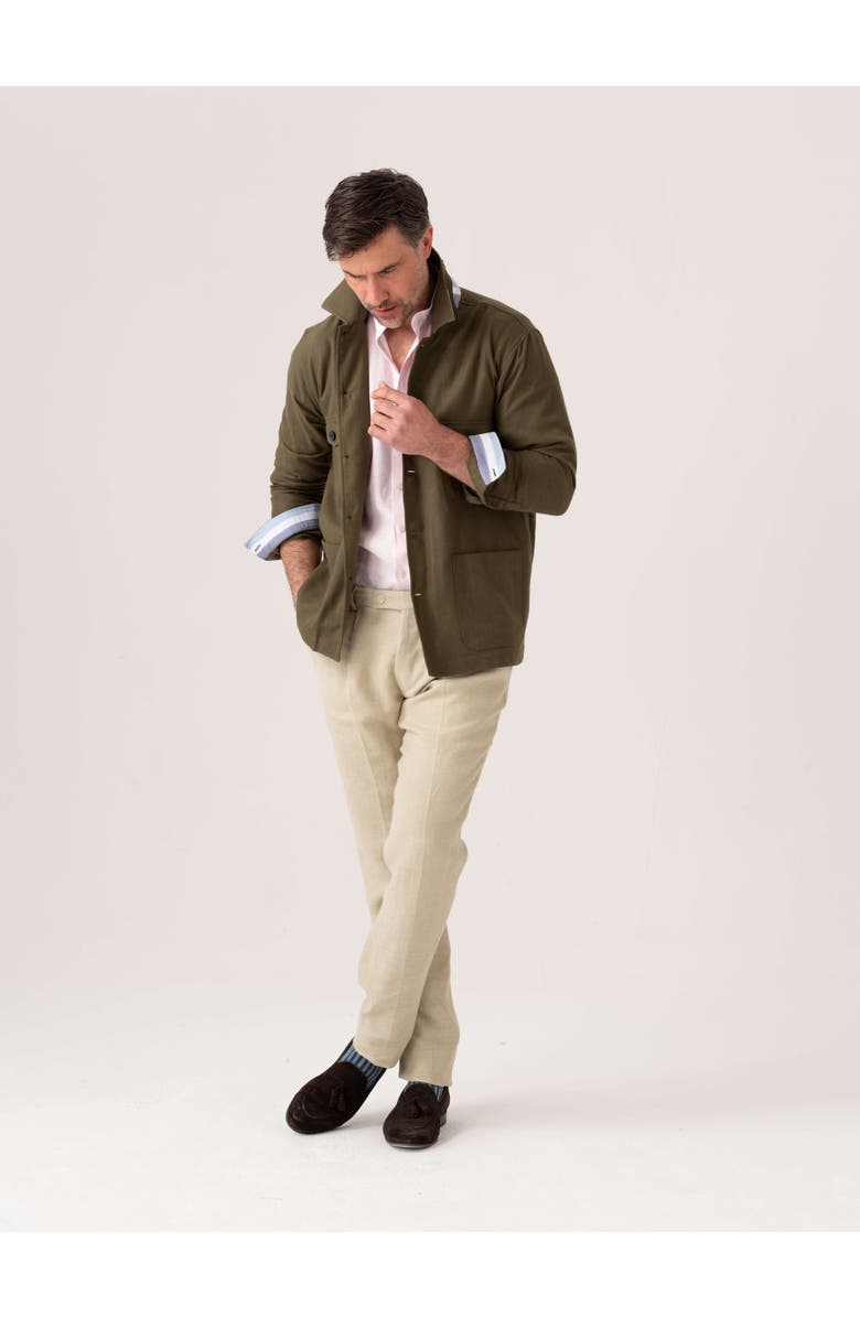 Koy Clothing Cotton Shirt Jacket, Alternate, color, Olive