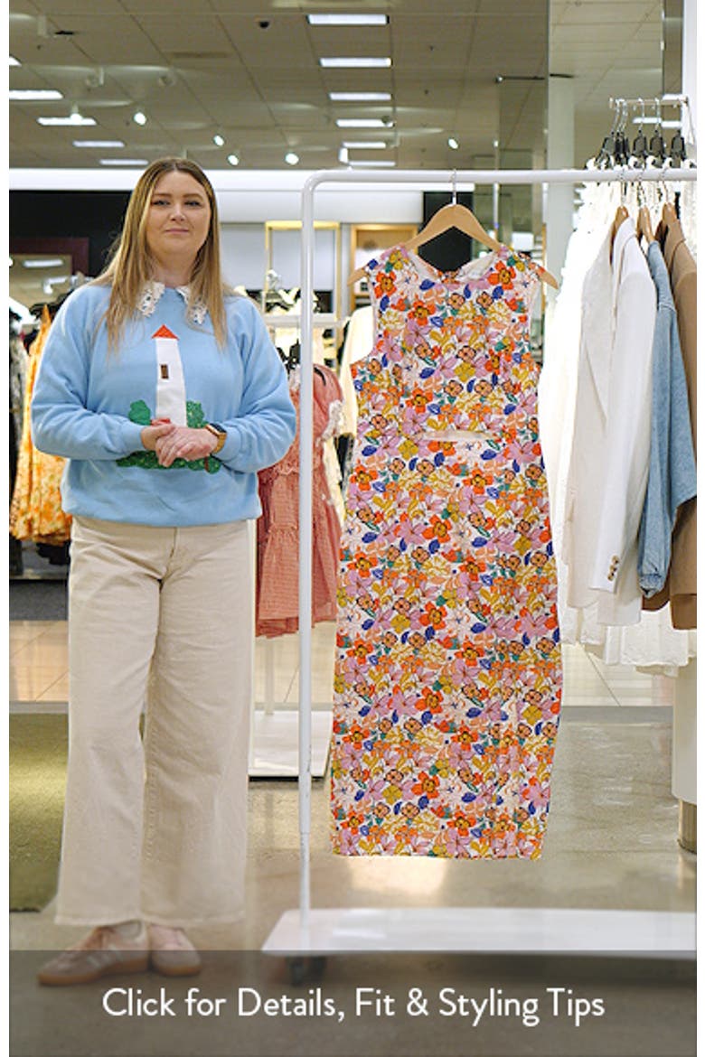 Floral Cutout Cotton Dress video