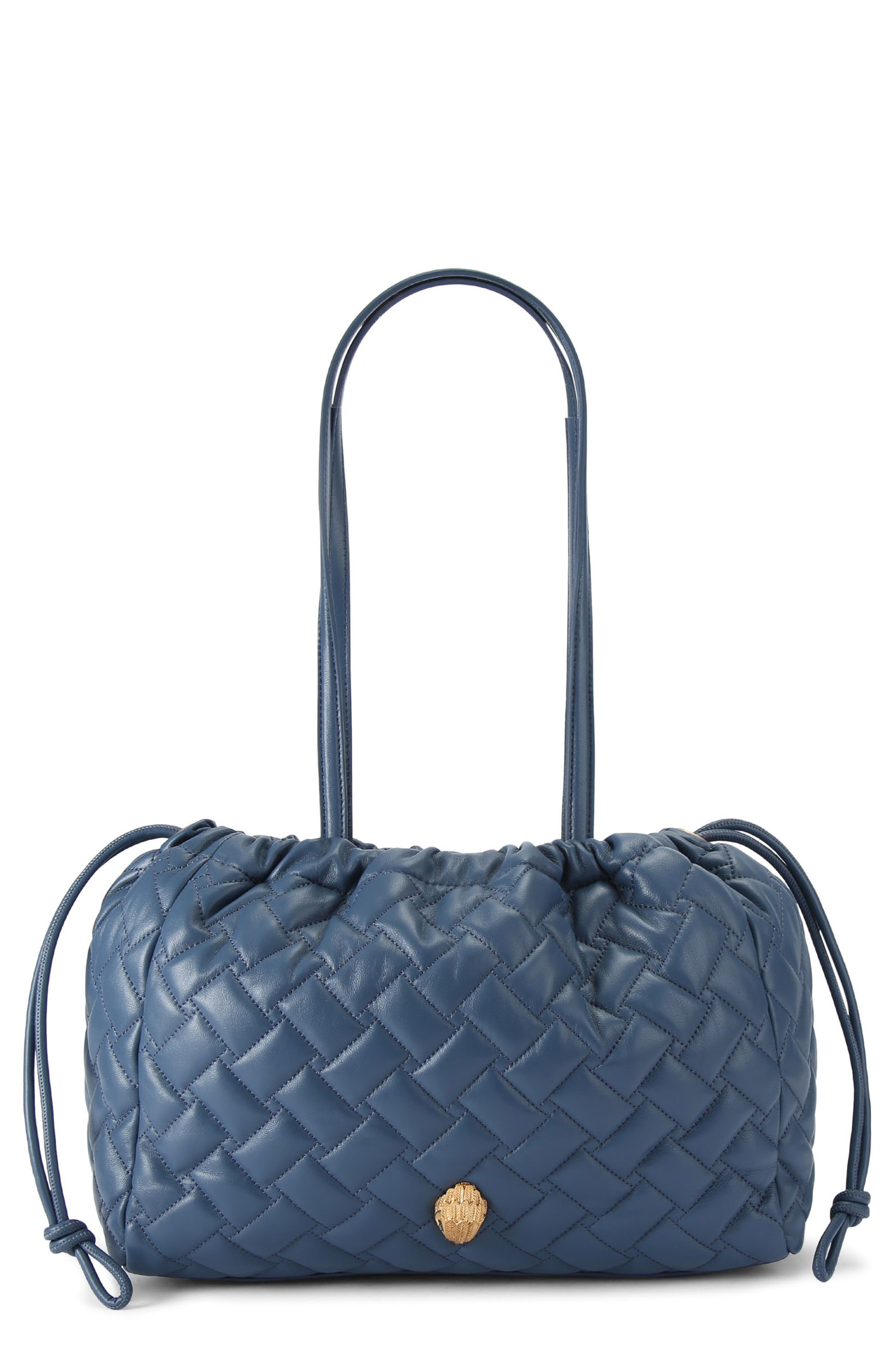 Kurt Geiger London Kensington String Quilted Leather Tote, Main, color, 