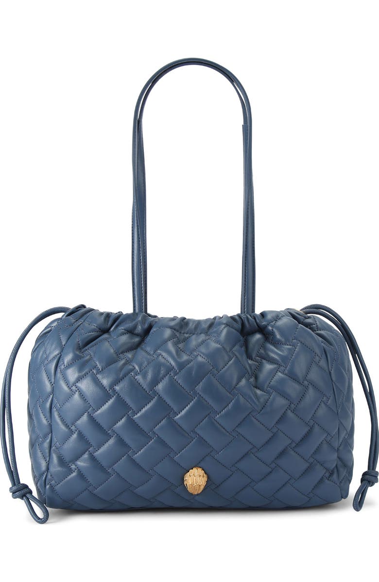 Kurt Geiger London Kensington String Quilted Leather Tote, Main, color,