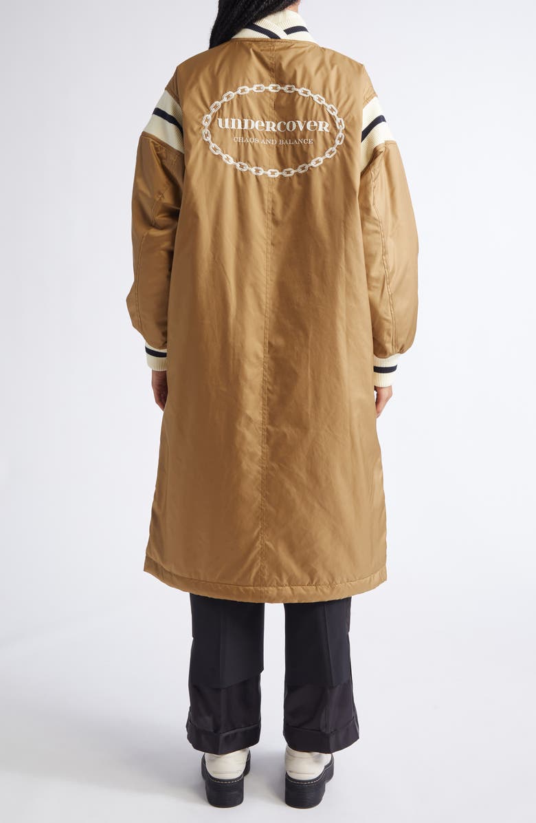 Undercover Varsity Insulated Coat, Alternate, color, Beige