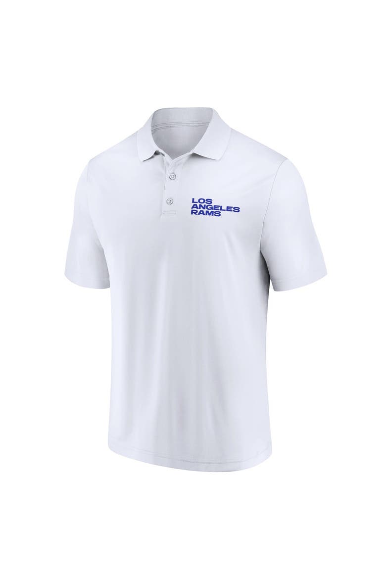 Men's Fanatics Branded White/Royal Los Angeles Rams Lockup Two-Pack Polo Set, Alternate, color, White