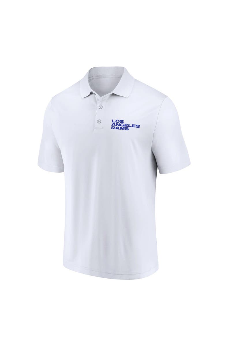 FANATICS Men's Fanatics Branded White/Royal Los Angeles Rams Lockup Two-Pack Polo Set, Alternate, color, White